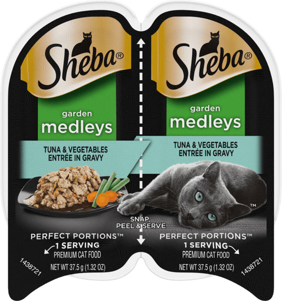 Sheba Garden Medleys Tuna & Vegetables Entrée In Gravy